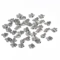 Perles d'espacement en alliage argenté antique pour la création de bijoux DIY et breloques - Style 30036 (Argent Antique) / Longueur 8mm (20 Pièces/Paquet)