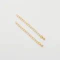 Durable 14K gold filled extension chain accessory for DIY bracelet and necklace crafting - 60mm (1 Piece) / 18K Gold Filled