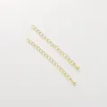 Pair of 14K gold filled jewelry extender chains with teardrop charms for handmade DIY crafts - 60mm (1 Piece) / 14K Gold Filled