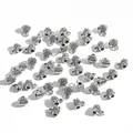 Perles d'espacement vintage en alliage argent antique avec boucle pour bijoux DIY - Style 30031 (Argent Antique) / Longueur 6mm (20 Pièces/Paquet)