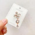 Elegant rose gold flower crystal anti-exposure brooch pin for women accessories - Rose Gold Flower Ring Style (A10-58)