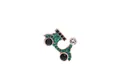 Grüne Strassstein-Roller-Brosche für Cardigan-Accessoires - Motorrad Grün