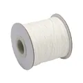 Durable white Korean wax cord roll for DIY hand-woven jewelry making and bracelets - 10 Meters/Bag / White
