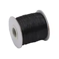 Premium black waxed cord thread spool for professional DIY jewelry making and braiding - 10 Meters/Bag / Black