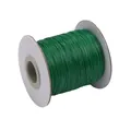 Green waxed polyester cord on spool for DIY handmade jewelry and bracelet weaving accessories - 10 Meters/Bag / Green