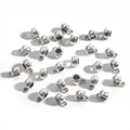 Perles à bélière en alliage argenté antique avec boucle pour bijoux DIY - Style 034 (Argent Antique)
