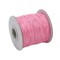 Pink Korean waxed cord for DIY handmade necklaces and bracelets jewelry accessories. - Pink