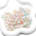Round mixed color crackle glass beads loose spacers for DIY jewelry making bracelets - 20 Pieces/Pack / Color 14