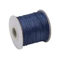 Dark blue Korean wax cord spool for DIY jewelry making and braiding projects - Navy Blue
