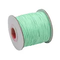 Durable mint green Korean waxed cord on spool for DIY bracelet and necklace making - Light Green