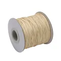 Professional cream colored Korean waxed cord spool for DIY handmade jewelry braiding - Khaki