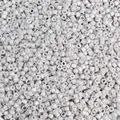 Perline di vetro cilindriche grigio chiaro lucide per creazione di gioielli fai-da-te. - Confezione da 2.0mm / Grigio chiaro
