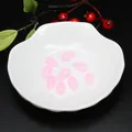 Cuentas de vidrio rosa translúcido en forma de gota para joyería artesanal DIY piezas - 5 Piezas/Paquete (14x8mm) / Jade Rosa