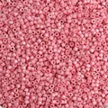 Perline cilindriche in vetro rosa opaco di alta qualità per la creazione di gioielli fai da te - rosa scuro