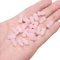 Rosa Imitation Jade Kürbis Glasperlen für DIY Schmuckherstellung und schöne Armbänder - 15er Pack / Hellrosa