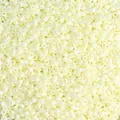 Perline di vetro cilindriche giallo crema per creazione di gioielli fai-da-te - Beige