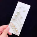 Set aus Kunstperlen-Broschennadeln und Taillenverstellern - Hasen Perlen Nadel Set (2) / 6er Set