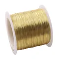 Golden color-preserving copper wire roll for DIY jewelry making and beading projects - 0.4mm (Approx. 80m/Roll) / Gold