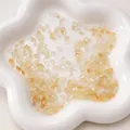 Perles en verre concassé jaune irrégulières pour la création de bijoux DIY divers. - 20 Pcs/Pack / Citrine