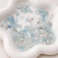 Perles de verre irrégulières bleu clair imitation pierre naturelle pour création de bijoux DIY - 20 Pcs/Pack / Grand Bleu Océan