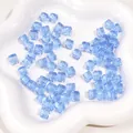 Perles cubes en acrylique bleu facetté 8mm pour la création de bijoux et artisanat - Bleu