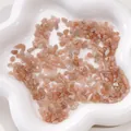 Perles en verre imitation pierre concassée pêche pour la création de bijoux DIY - 20 Pcs/Pack / Couleur Pierre de Soleil