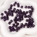 Perles carrées en acrylique facetté violet de 8mm pour la fabrication de bijoux - Violet foncé