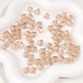 Perles cubes acryliques 8mm champagne effet verre pour la création de bijoux DIY - Champagne