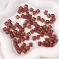 Perles cubiques en acrylique mauve de 8 mm pour la fabrication de bijoux DIY et artisanat - Mauve Clair