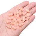 Pfirsichrosa Glasperlen in Flaschenkürbisform für DIY-Schmuckherstellung und Ketten - 15er Pack / Champagner