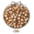 Premium champagne resin cat eye round loose beads for DIY handmade jewelry making - Coffee