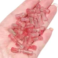 Pink marbled glass bamboo joint spacer beads for handmade DIY jewelry making crafts - Bamboo Shape Gradient Gold Foil Style / 20Pcs/Pack / Pink