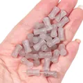 Unique marbled light purple glass bamboo joint spacer beads for handmade DIY jewelry - Bamboo Shape Gradient Gold Foil Style / 20Pcs/Pack / Gray
