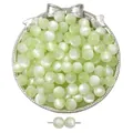 Light green resin cat-eye beads for DIY jewelry making and handicraft accessories - Light Green