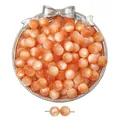 Premium orange resin imitation cat-eye round beads for DIY jewelry making crafts - Orange