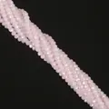 Ροζ γυάλινες χάντρες ροντέλ 2mm για επαγγελματική χειροποίητη κατασκευή κοσμημάτων - 3mm Περίπου 105 Τεμάχια/Σειρά / Ροζ Jade AB