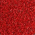 Perline di vetro rosse stile pittura a olio per la creazione di gioielli fai-da-te - Rosso scuro