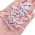 Glass imitation jade pink blue gradient smudge bamboo beads for DIY jewelry making - 20 Pieces/Pack (6x12mm) / Eggplant Flower Purple