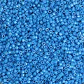 Perline di vetro blu texture pittura a olio per creazione di gioielli fai-da-te - Azzurro