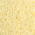 Perline di vetro cilindriche giallo crema perlato per la creazione di gioielli fai-da-te - Giallo Avorio