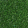 Perline a tubo in vetro verde scuro stile pittura a olio per creazione di gioielli DIY - Verde Erba Scuro
