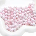 Perle in acrilico rosa cangiante per creazione gioielli fai-da-te e bijoux creativi - Serie Rosa / 8mm 20g/Confezione (Circa 80pz)