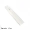 Elegante nappina decorativa in seta bianca da 12cm per gioielli fai da te e artigianato - 1 Pezzo / Bianco