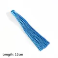 Pendente con nappa in seta blu da 12 cm per gioielli per capelli antichi fai da te - 1 Pezzo / Blu lago
