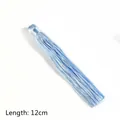 Nappina in seta azzurra da 12 cm per gioielli fai da te fatti a mano e ciondoli per auto - 1 Pezzo / Celeste
