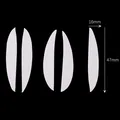 Modelli in carta a forma di foglia per fiori di seta fai-da-te, misura 16mm x 47mm SKU - Stile 12-Foglia / Confezione da 16 / Bianco