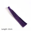 Elegante nappa in seta viola da 12 cm fatta a mano per la creazione di gioielli fai da te - 1 Pezzo / Viola scuro