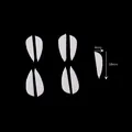 Modelli di petali in carta 18x4mm per accessori capelli fai da te Hanfu - Stile 13-Crisantemo / Confezione / Bianco