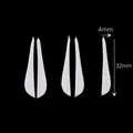 Fette a goccia pretagliate bianche per creazioni fai-da-te di capelli, misura 4x32mm - Stile 15-Crisantemo / Confezione / Bianco