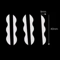 Strisce di carta pretagliate bianche per fiori fai-da-te 9mm x 40mm - Stile 43-Giglio del Ragno / Confezione da 40 / Bianco